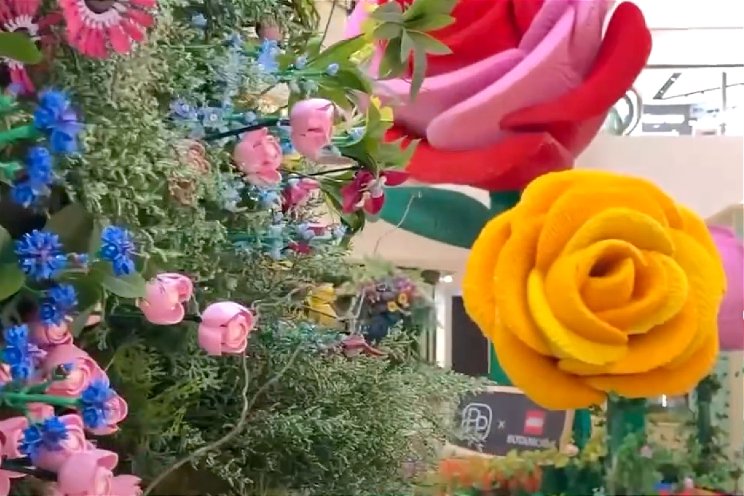 Tuin vol met Legobloemen
