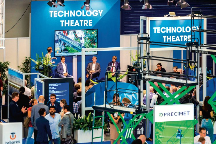 Sessie tijdens GreenTech over watertechnologieën