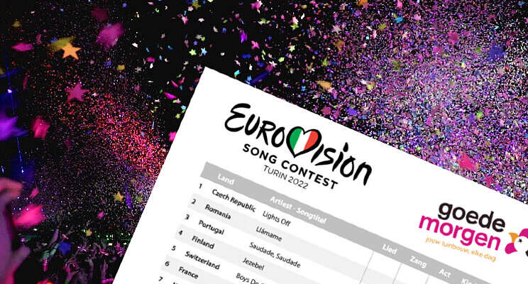 Avondje Eurovisie? Gebruik het lijstje van Goedemorgen!